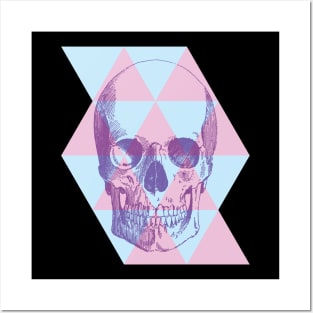 Pastel Goth Skull Posters and Art